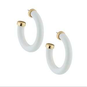 XL KENNTH JAY LANE Resin Hoop Earrings